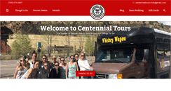 Desktop Screenshot of centennialspecialtytours.com